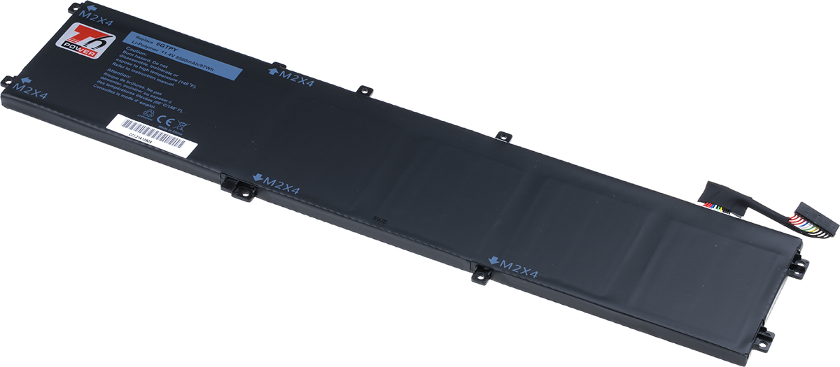 Batéria T6 Power pre Dell Precision 15 5520, 5530, XPS 15 9560, 9570, 8500mAh, 97Wh, 6cell, Li-pol