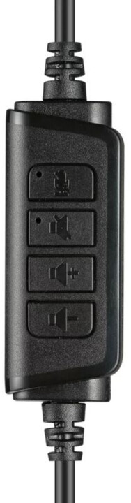 Sandberg PC slúchadlá USB Chat Headset s mikrofónom, čierna 