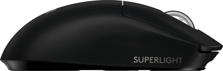 Logitech G Pro X Superlight/ Herná/ Optická/ Pre pravákov/ 25 600 DPI/ Bezdrôtová USB/ Čierna 