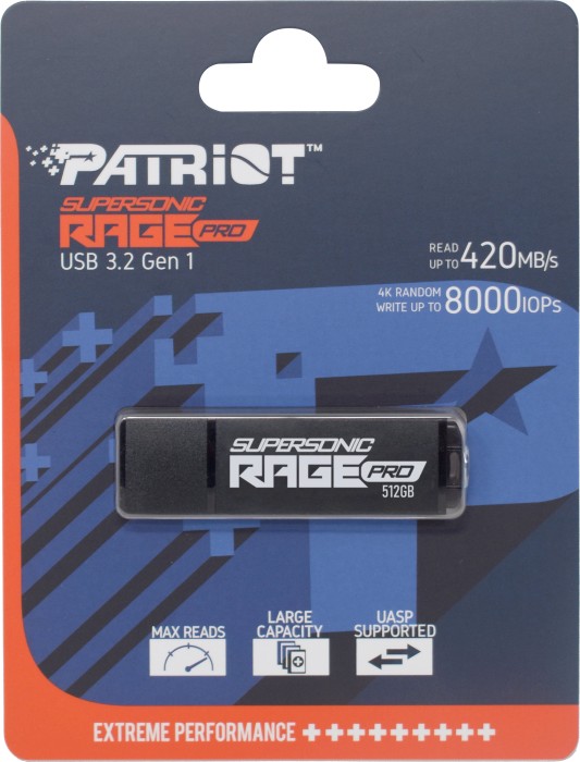 512GB Patriot SUPERSONIC RAGE PRO USB 3.2 (gen 1) 