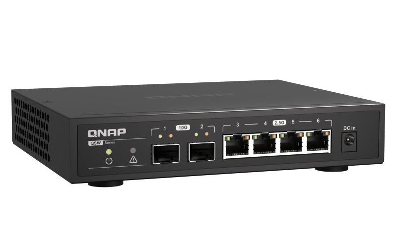 QNAP switch QSW-2104-2S (4x 2, 5GbE RJ45 a 2x 10GbE SFP+) 