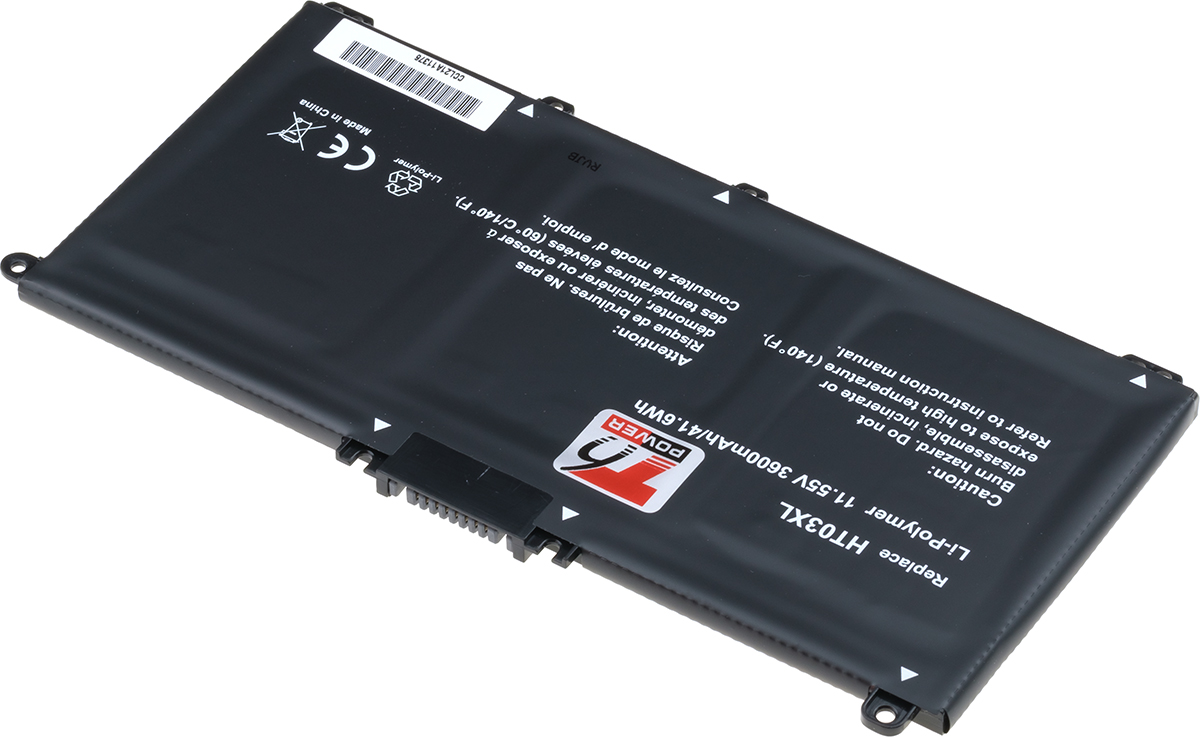 Baterie T6 Power HP 250 G7, 255 G7, 15-cs000, 15-da000, 17-by000, 3600mAh, 41Wh, 3cell, Li-pol 
