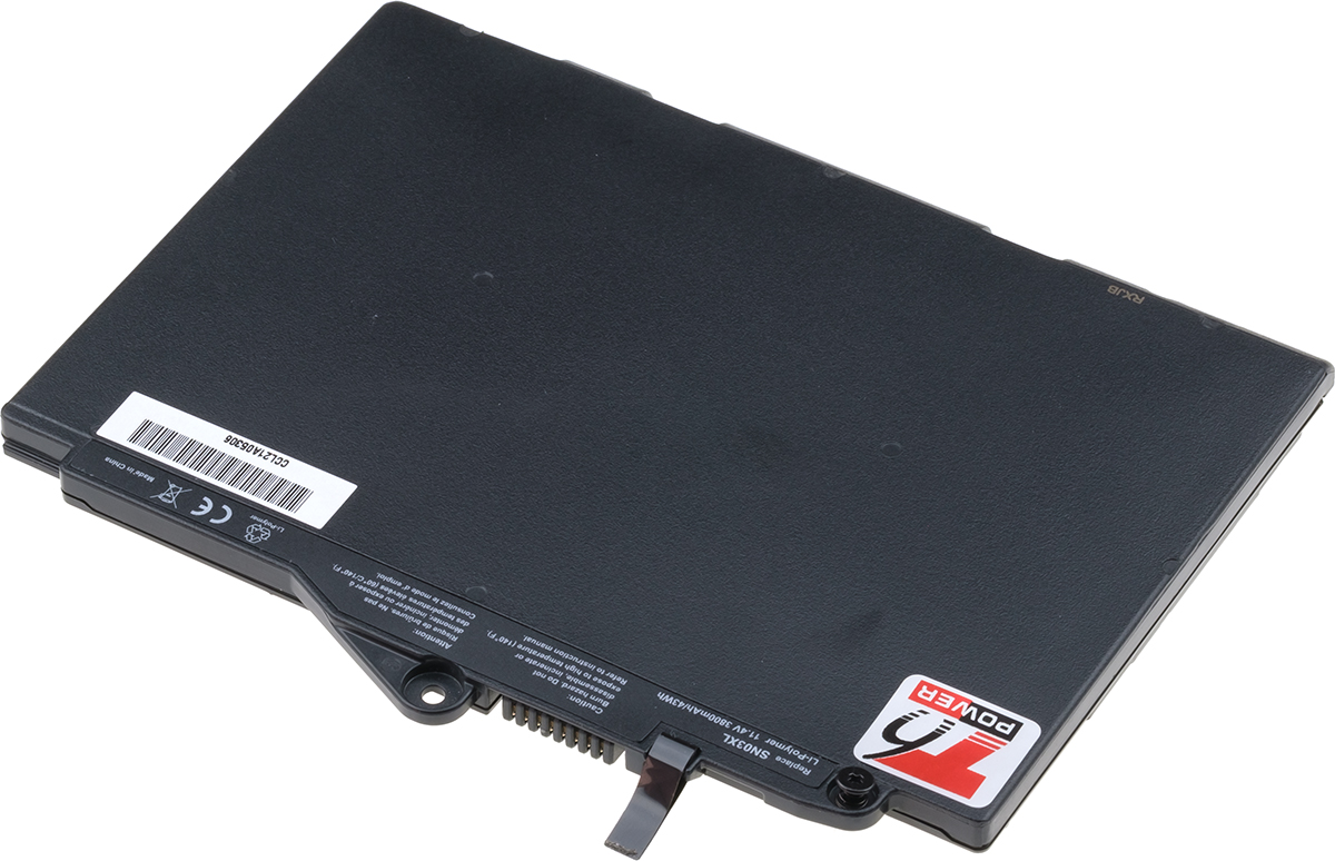Batéria T6 Power pre HP EliteBook 725 G3, 820 G3, 3800mAh, 43Wh, 3cell, Li-pol 