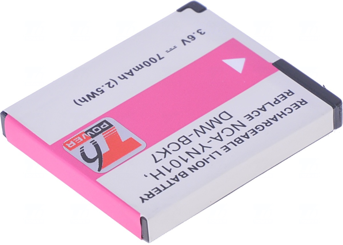 Batéria T6 Power Panasonic DMW-BCK7, DMW-BCK7E, NCA-YN101H, NCA-YN101F, NCA-YN101G, 700mAh, 2, 5Wh 