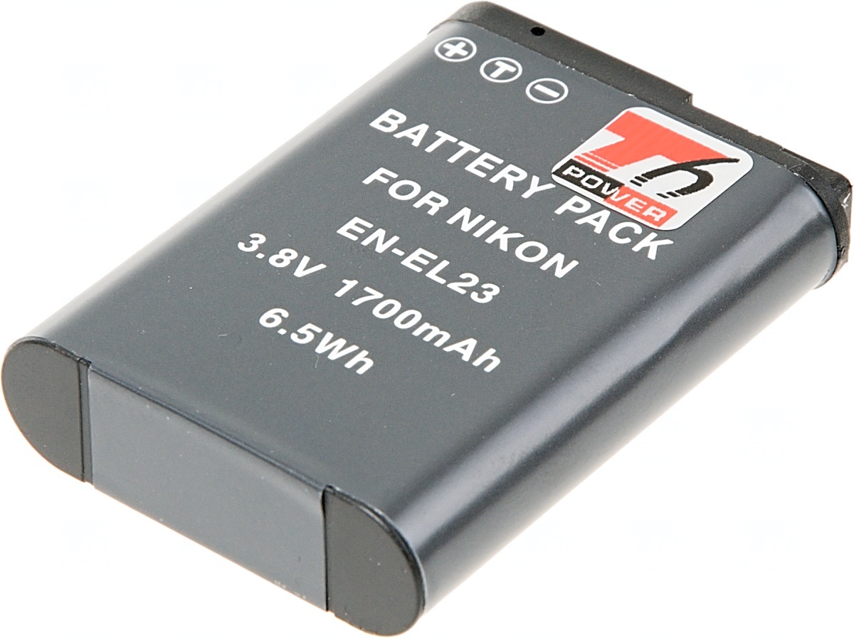 Batéria T6 Power pre Nikon EN-EL23, 1700mAh, 6, 5Wh 