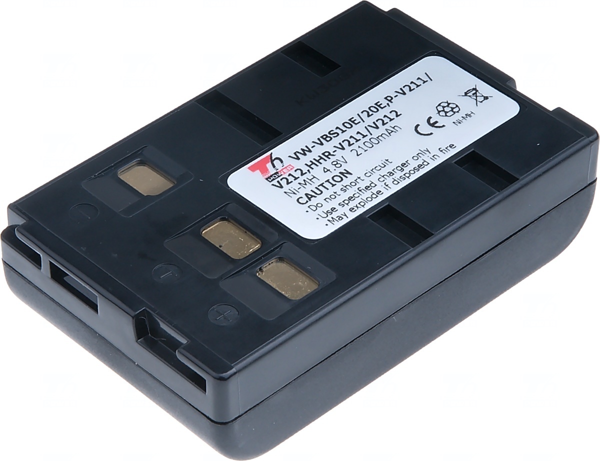 Batéria T6 Power pre Panasonic HHR-V211/ V212, Ni-MH, 2100mAh, 10.1Wh, čierna