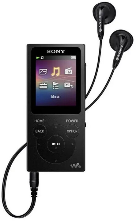 Sony MP3 8GB NW-E394L, černý 
