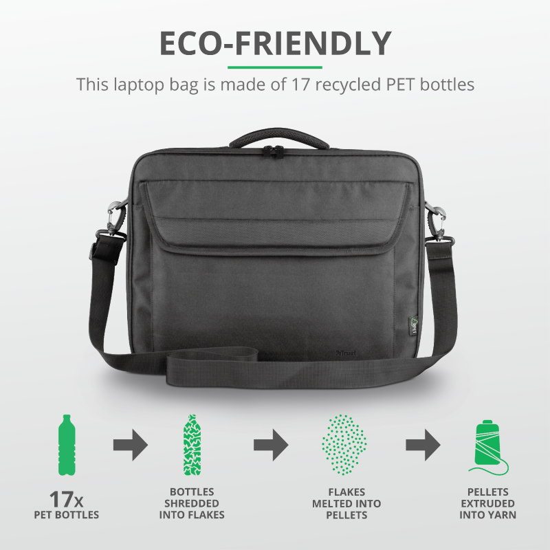 TRUST ATLANTA LAPTOP BAG 15.6" ECO 