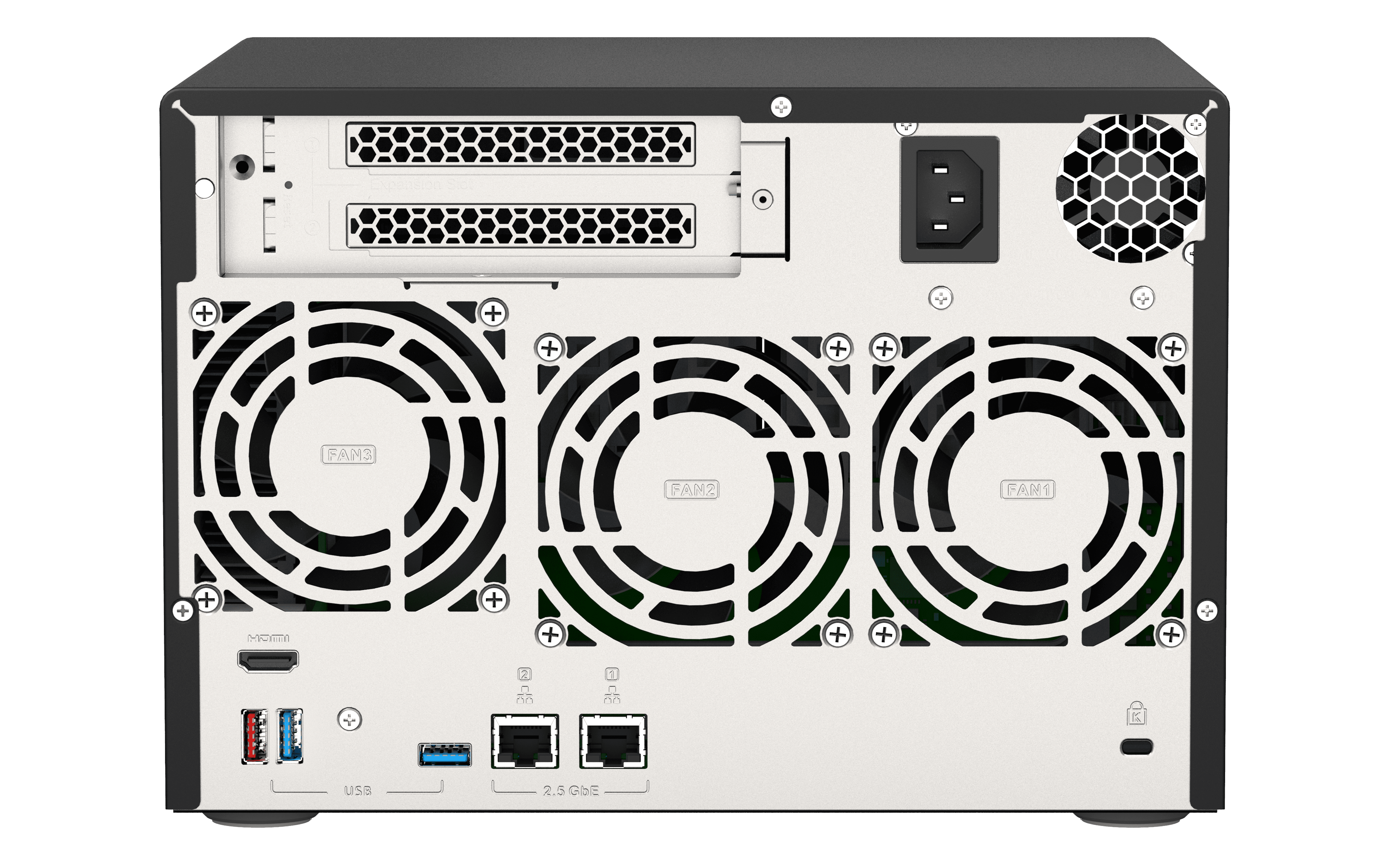QNAP TVS-675-8G (8core 2, 5 GHz / 8GB RAM / 6xSATA / 2xM.2 NVMe slot / 2xPCIe / 2x2, 5GbE / 1x HDMI 4K) 