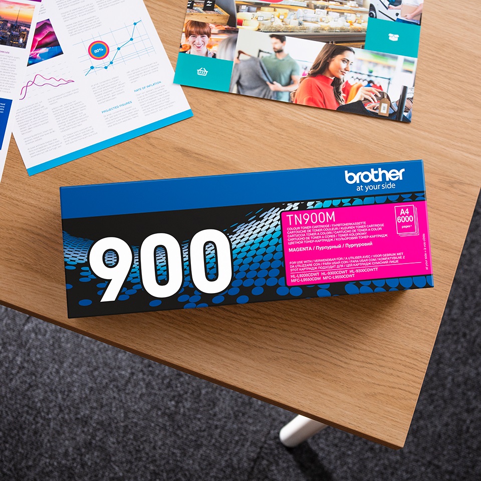 Brother TN-900M, toner magenta, 6 000 str. 