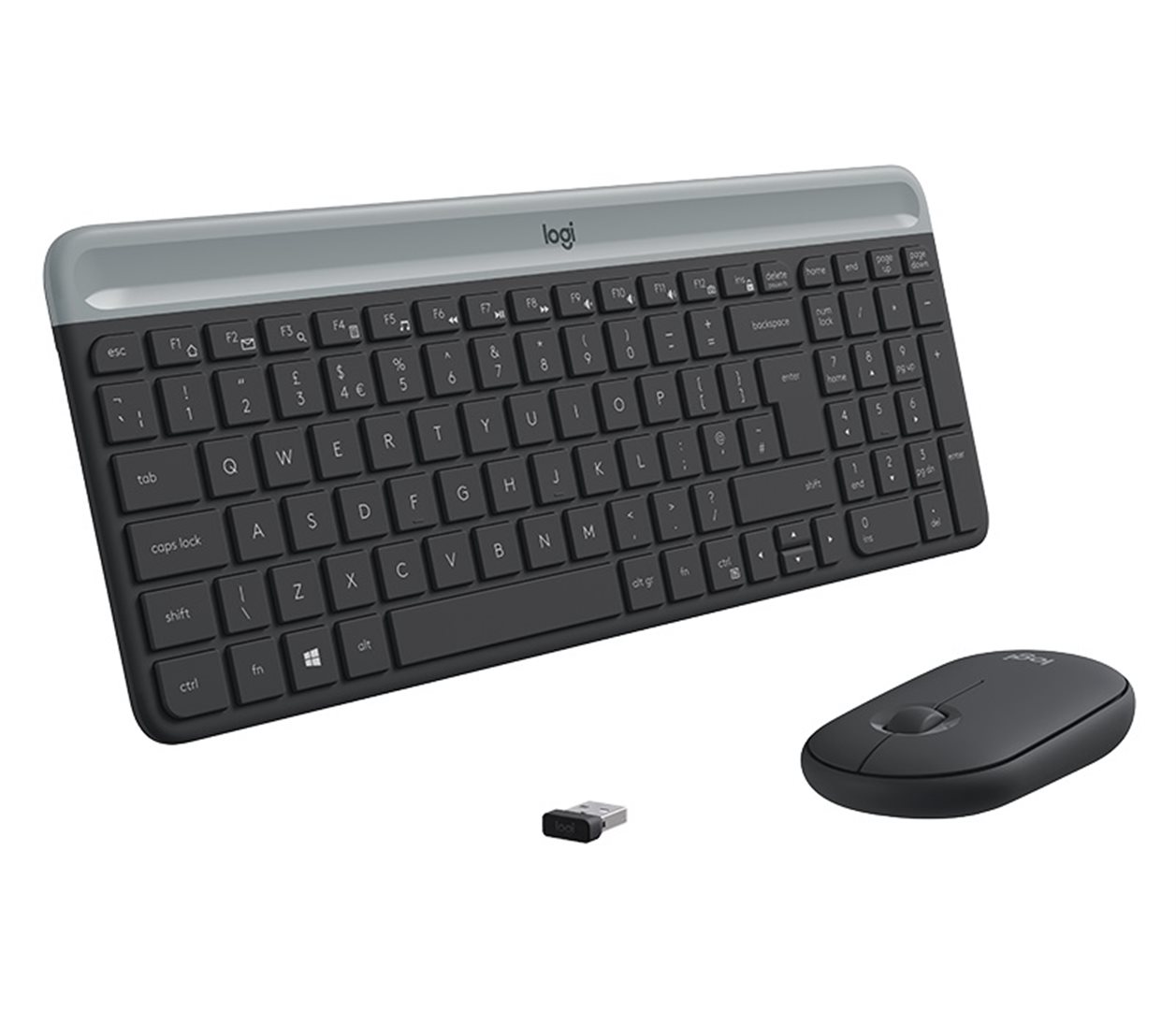 set Logitech slim Wireless MK470 - graphite, US 