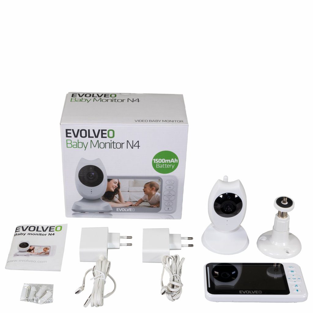EVOLVEO Baby Monitor N4, detská videoopatrovateľka 