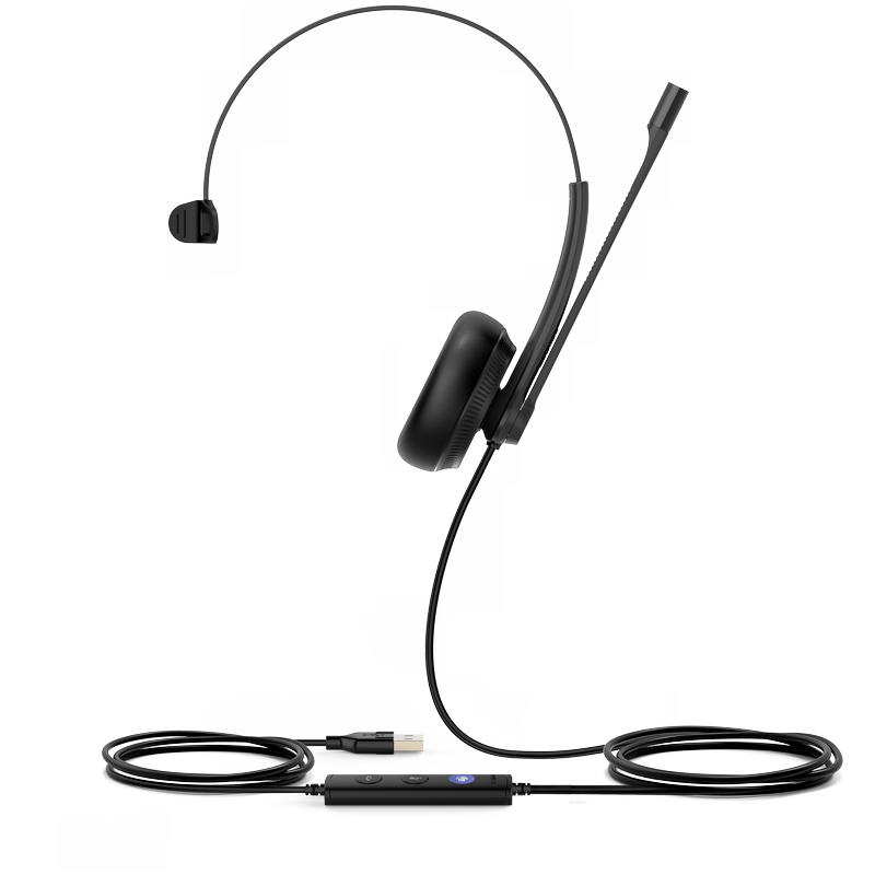 Yealink UH34 Mono náhlavná súprava na jedno ucho s USB konektorom pre Teams 