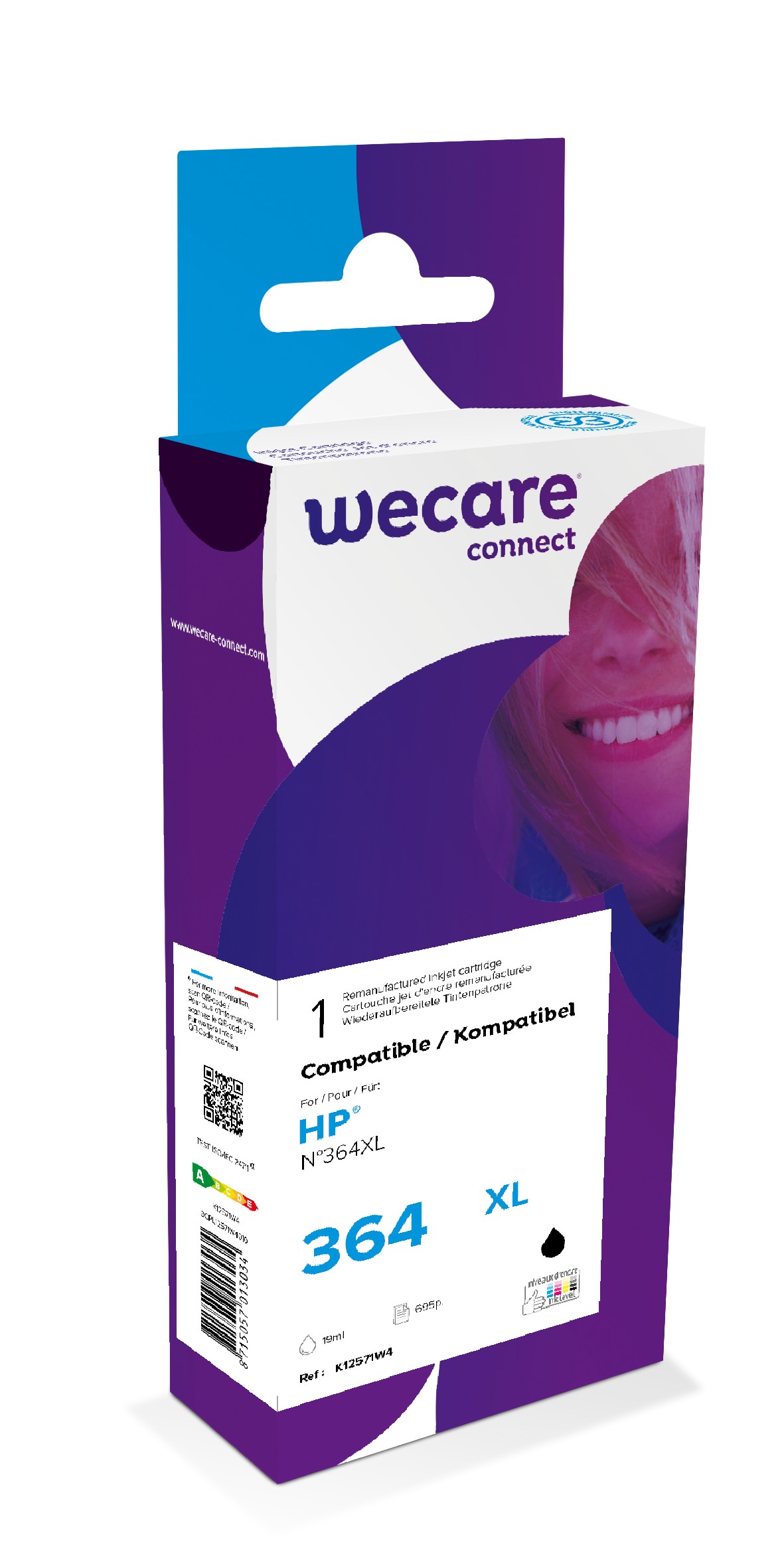 WECARE ARMOR ink kompatibilný s HP CN684EE, čierna/ black