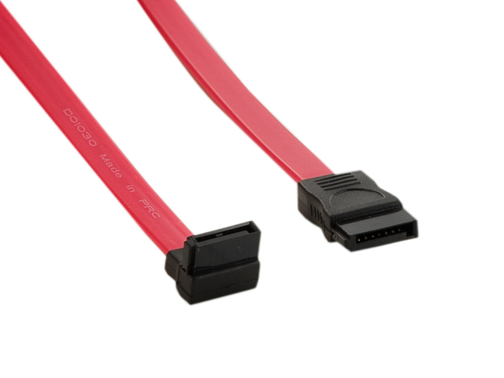 4World Kábel SATA3 7pin F - SATA3 7pin F Left 91cm