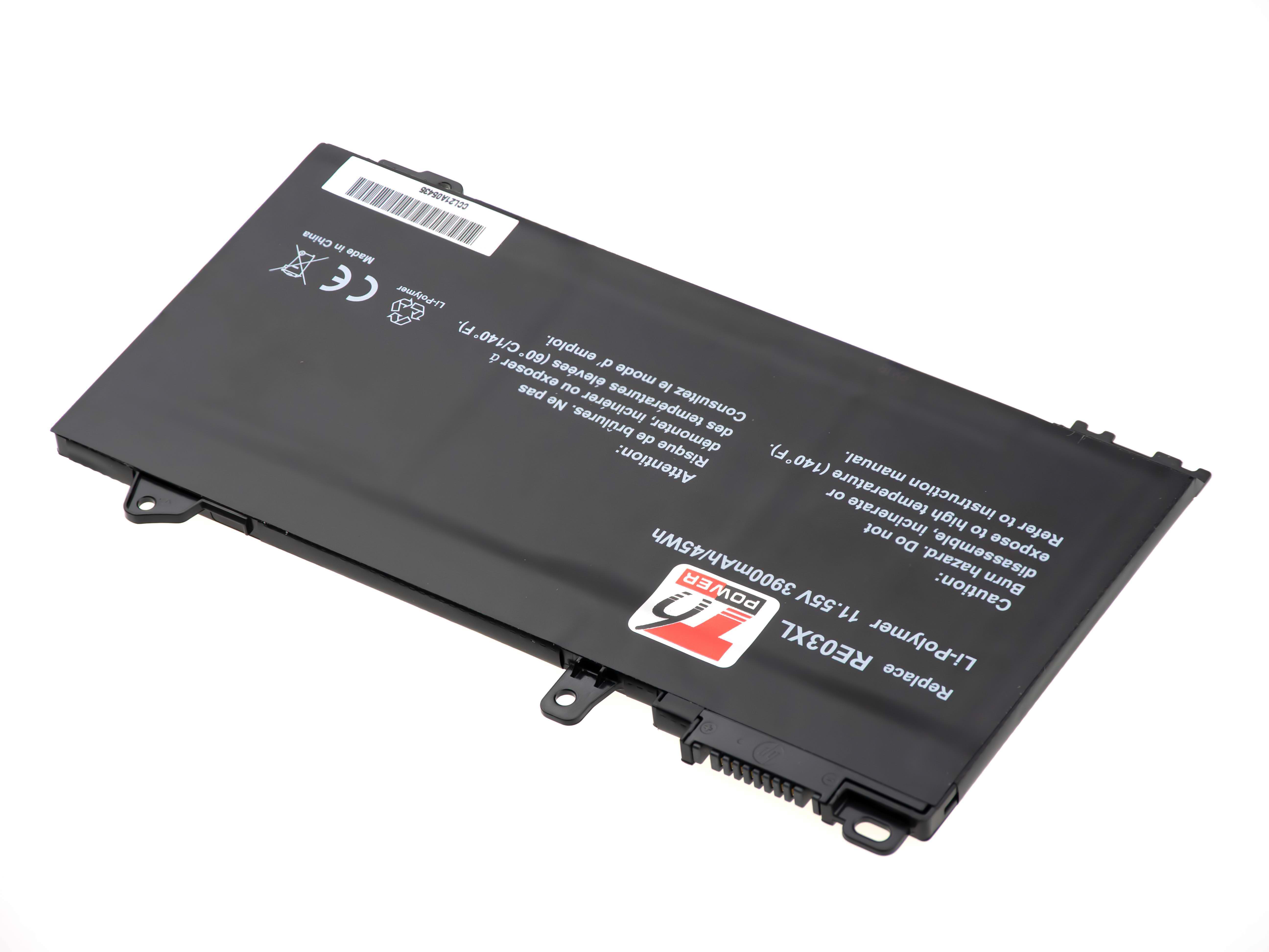 Batéria T6 Power pre HP ProBook 430 G6, 440 G6, 445 G6, 450 G6, 455 G6, 3900mAh, 45Wh, 3cell, Li-pol 