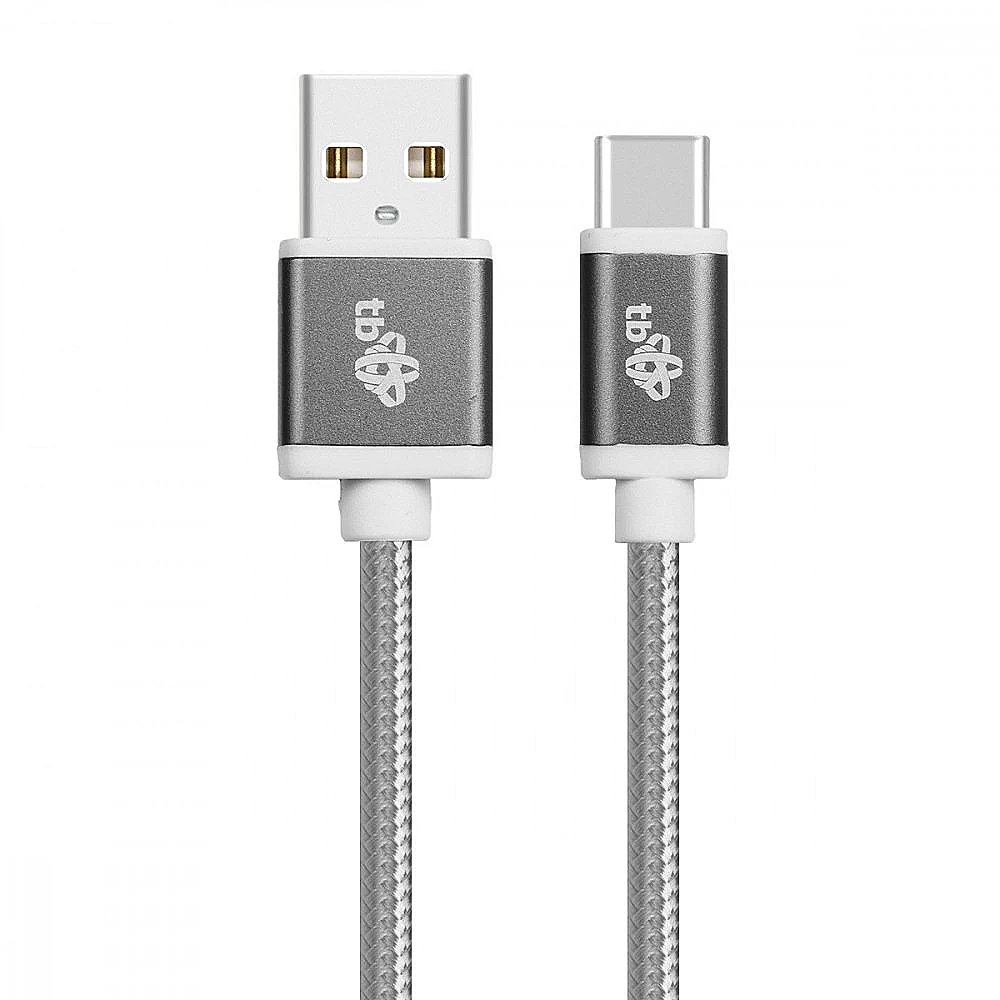 TB Cable USB - USB C 1.5 m gray tape 