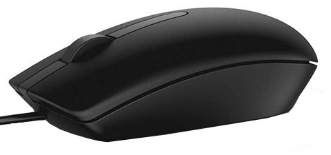 Dell MS116/ Kancelárska/ Optická/ 1 000 DPI/ Drôtová USB/ Čierna