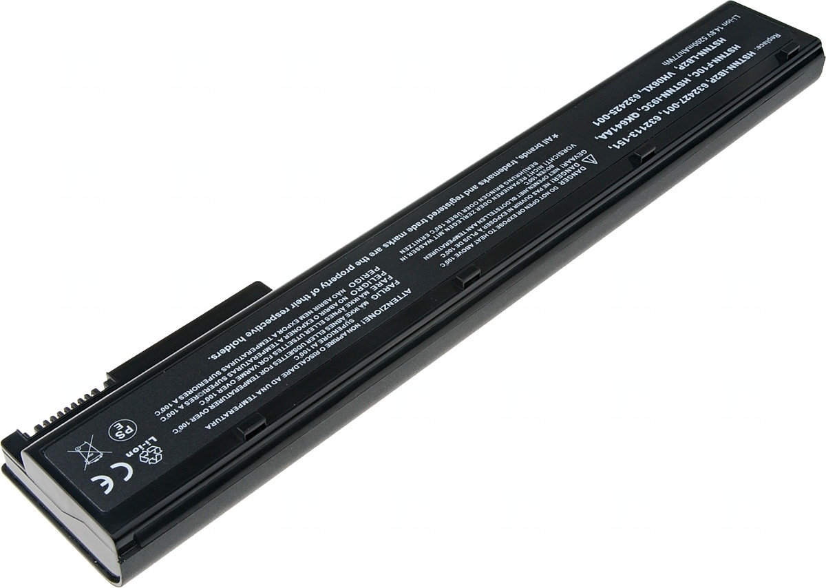 Batéria T6 Power pre HP EliteBook 8560w, 8570w, 8760w, 8770w, 5200mAh, 77Wh, 8cell 