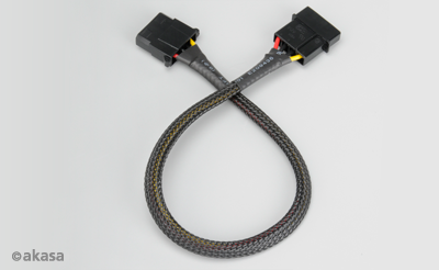 AKASA - 4-pin molex - 30 cm prodlužovací kabel