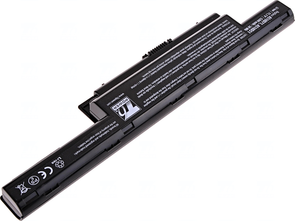 Batéria T6 Power pre Acer Aspire 4741, 5551, 5741, 5751, TravelMate 4750, 5740, 5200mAh, 58Wh, 6cell 
