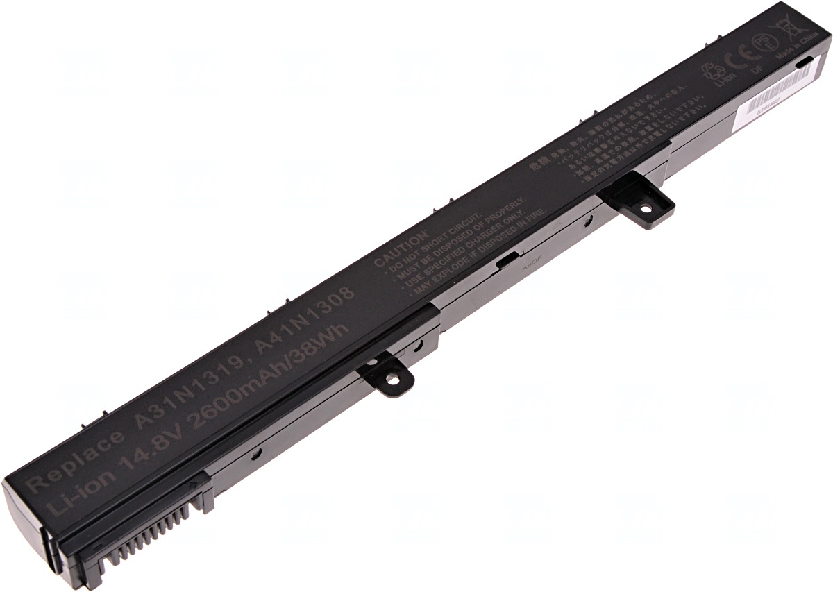 Batéria T6 Power pre Asus X451, X551, F551, P551, R411, R512, RX551, F451, 2600mAh, 38Wh, 4cell