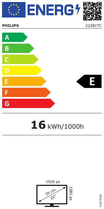 22" LED Philips 222B1TC - FHD, IPS, touch 