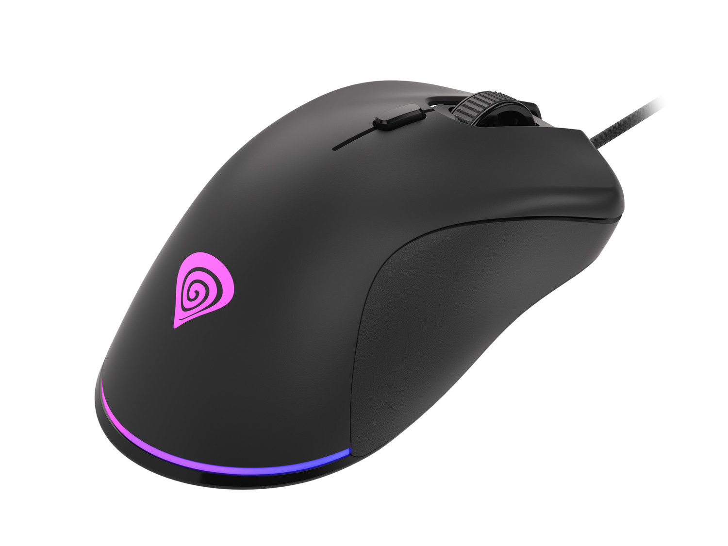 Genesis herná optická myš KRYPTON 200/ RGB/ 6400 DPI/ Herná/ Optická/ 6 000 DPI/ Drôtová USB/ Čierna 