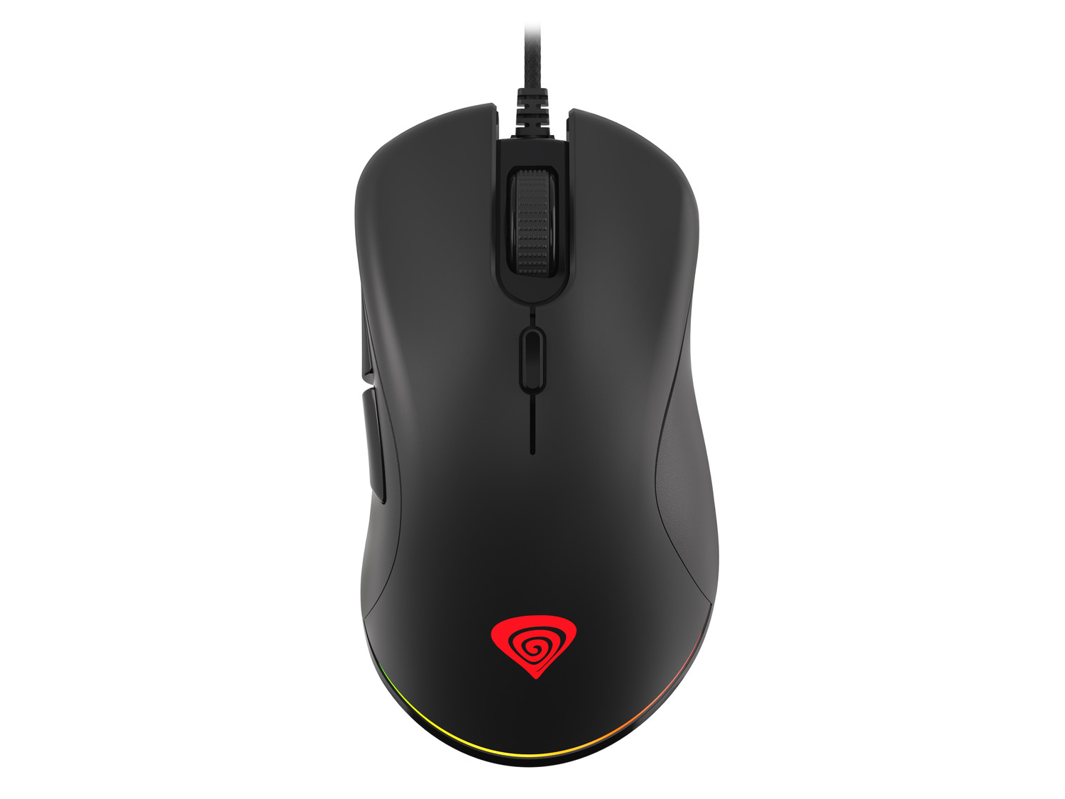 Genesis herná optická myš KRYPTON 200/ RGB/ 6400 DPI/ Herná/ Optická/ 6 000 DPI/ Drôtová USB/ Čierna