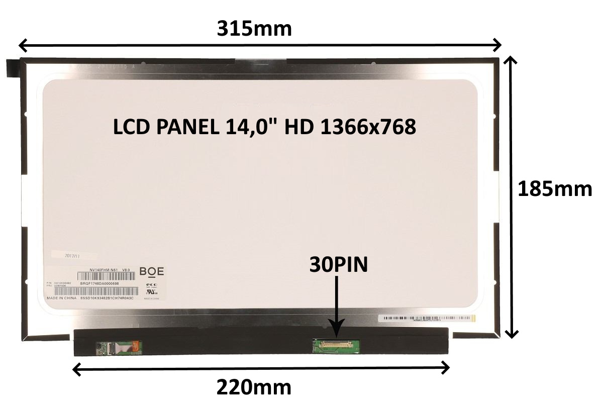 LCD PANEL 14, 0