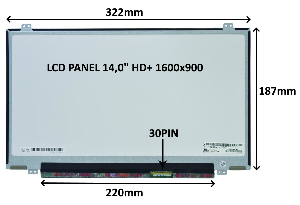 LCD PANEL 14, 0