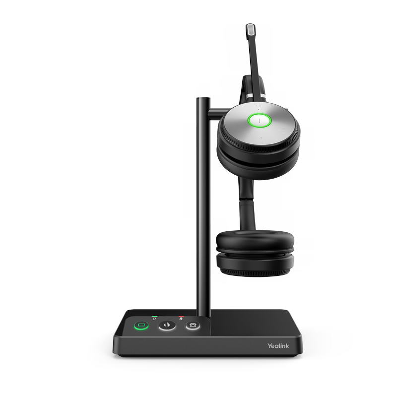 Yealink WH62 Dual DECT základňa s náhlavnou súpravou na obe uši 