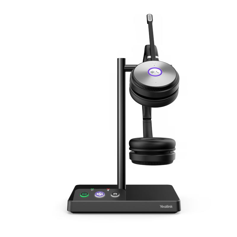 Yealink WH62 Dual DECT základňa s náhlavnou súpravou na obe uši pre Teams 