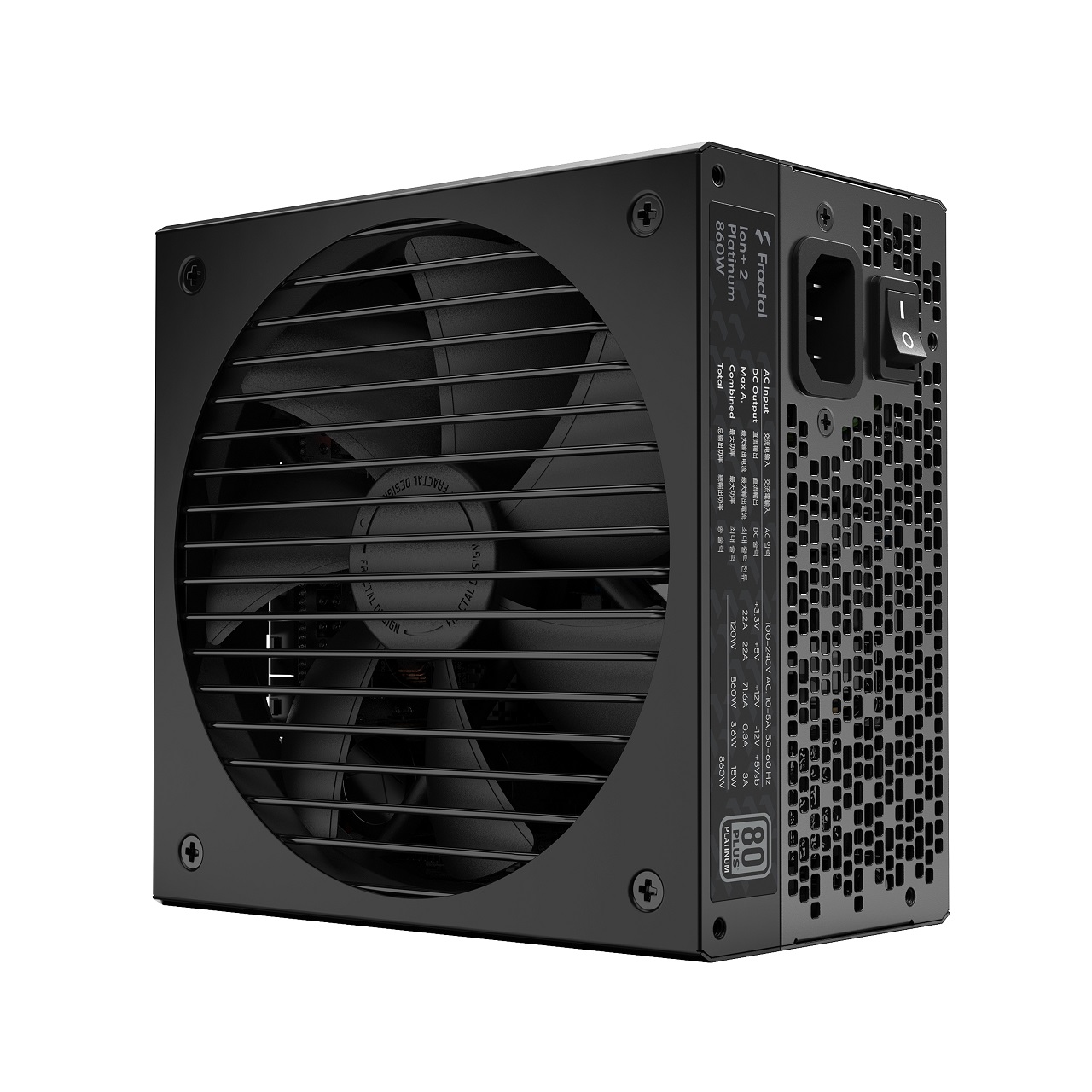 Fractal Design ION+/ 860W/ ATX/ 80PLUS Platinum/ Modular