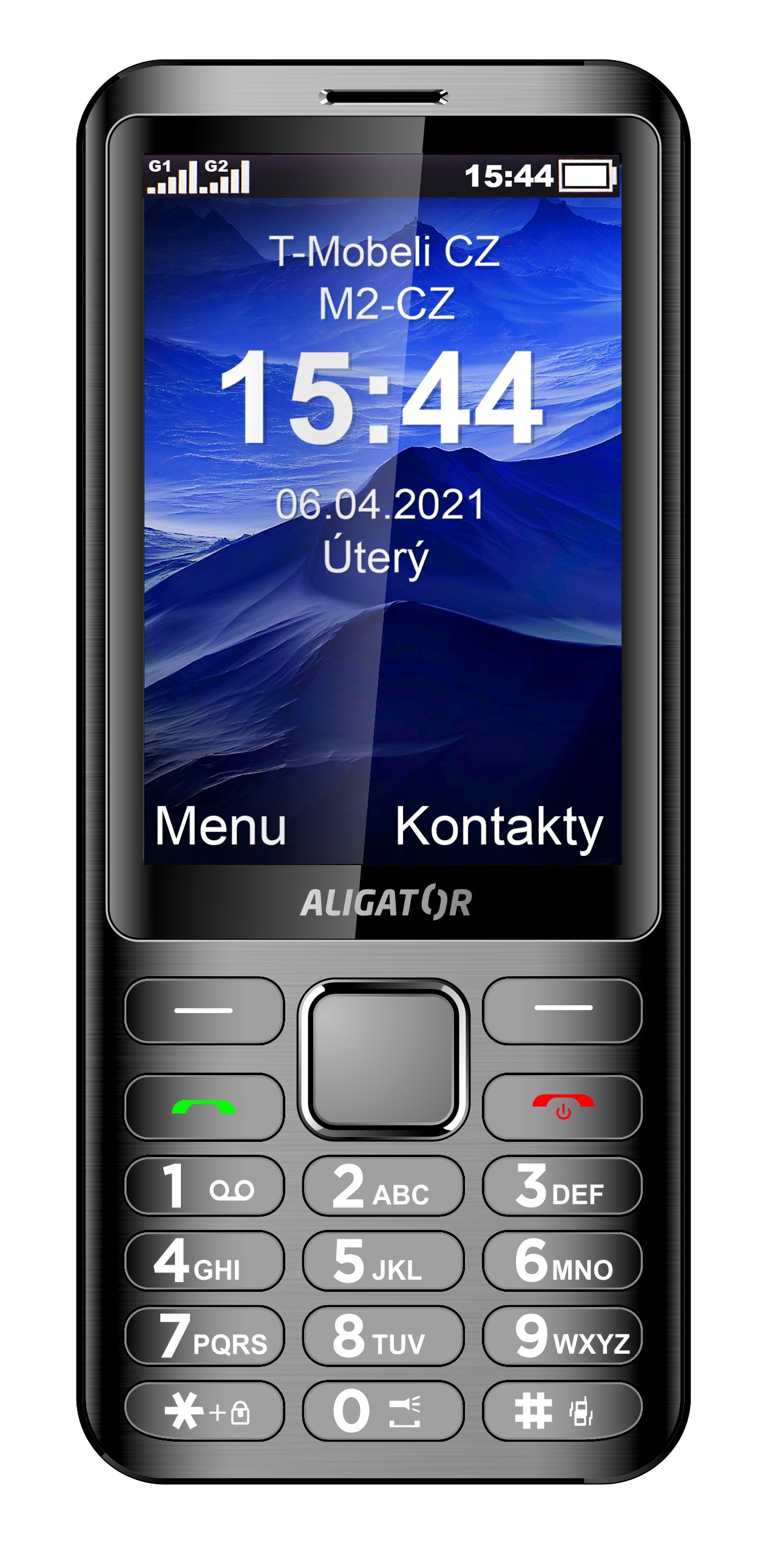 ALIGATOR D950 Dual sim antracit 