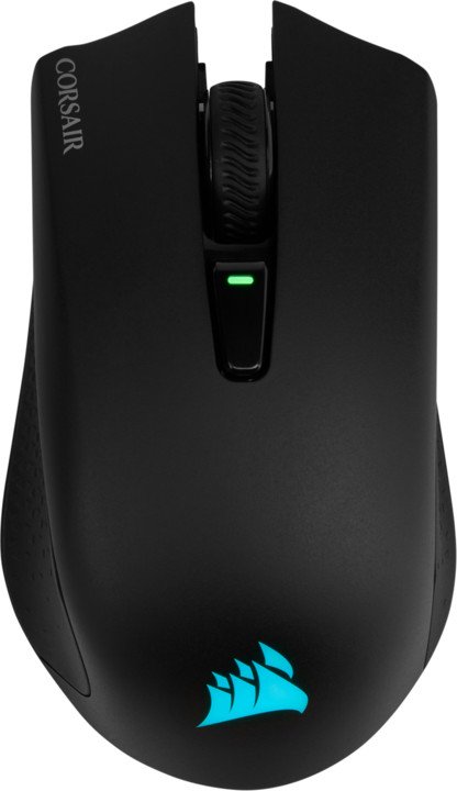 CORSAIR Harpoon PRO/ Herná/ Optická/ Pre pravákov/ 10 000 DPI/ Drôtová+bezdrôtová/ Čierna