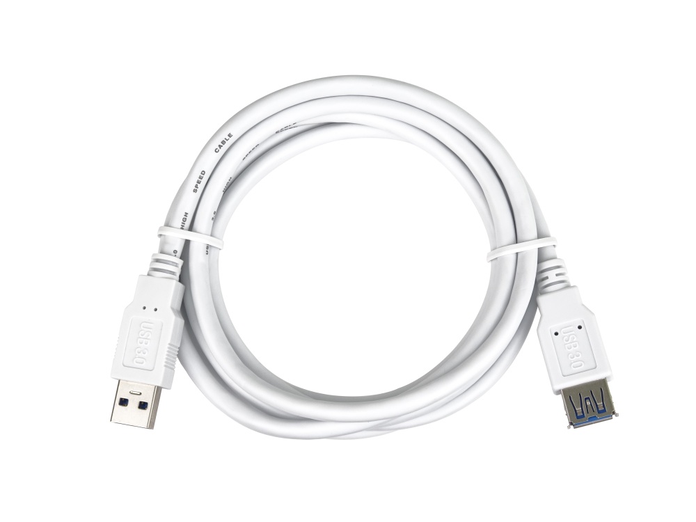 PremiumCord Prodlužovací kabel USB 3.0 Super-speed 5Gbps A-A, MF, 9pin, 0, 5m bílá 