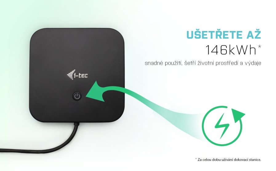 i-tec USB-C HDMI DP Docking Station with Power Delivery 100 W + i-tec Universal Charger 112W 