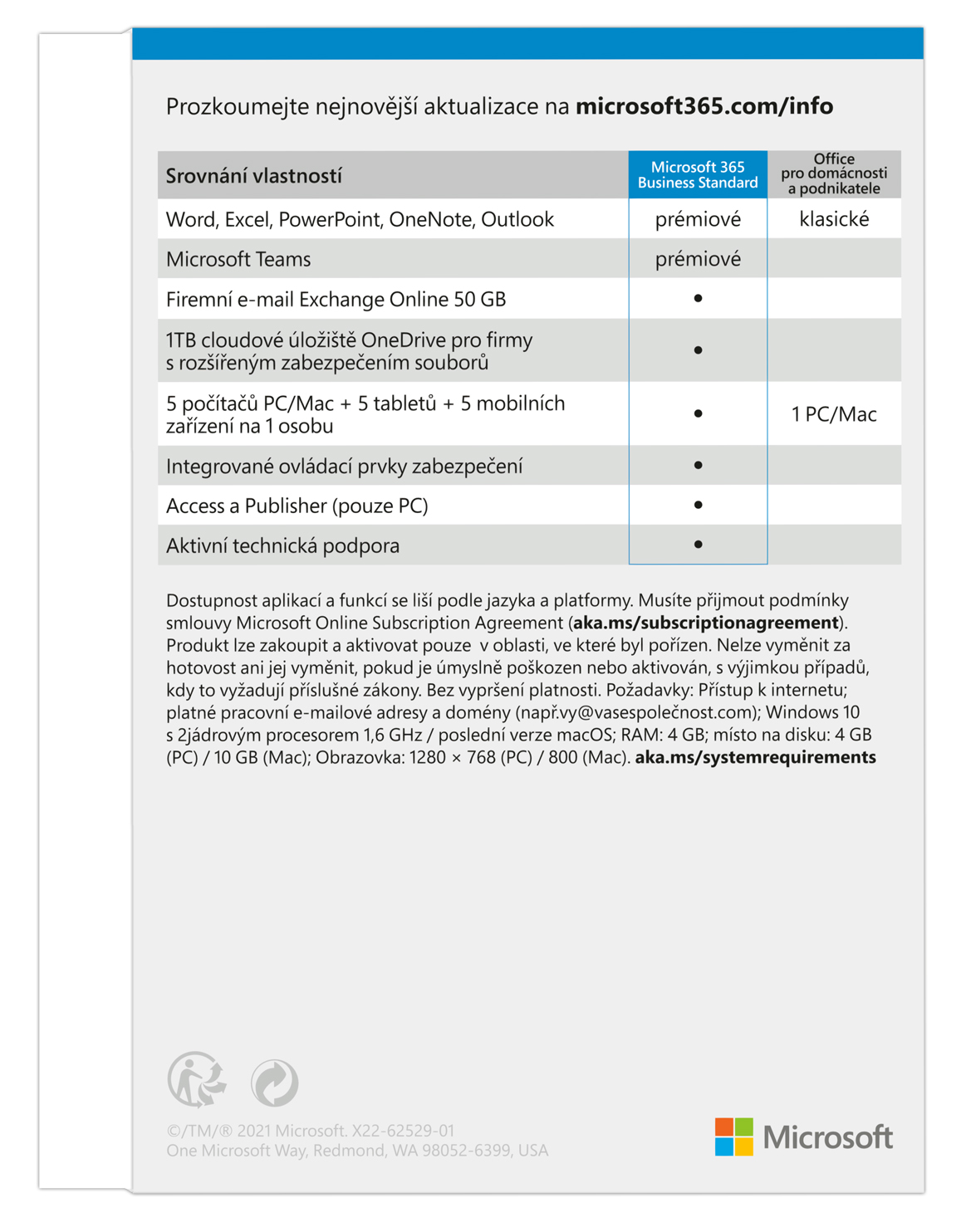 Microsoft 365 Business Standard ENG (1 rok) 