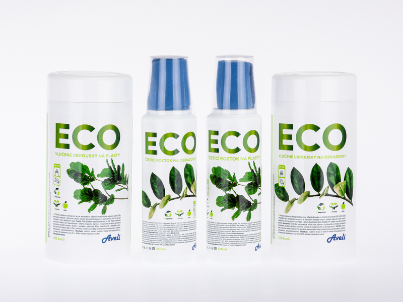 AVELI ECO čistiaci roztok na plasty + handričku 