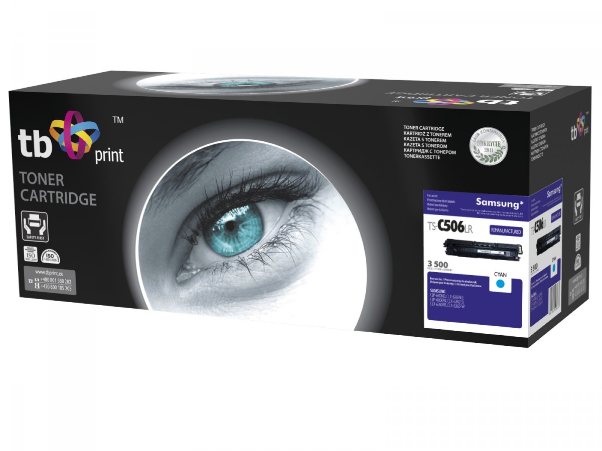 Toner TB komp. s Samsung CLT-C506L, Cyan, 3500, reman