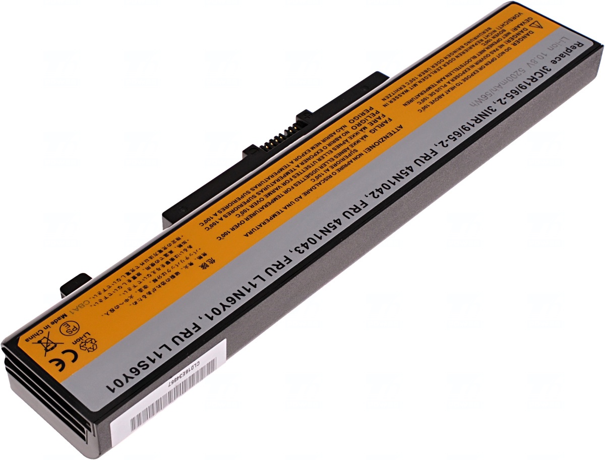 Batéria T6 Power Lenovo IdeaPad Z580, G580, G500, G510, G700, 5200mAh, 56Wh, 6cell 