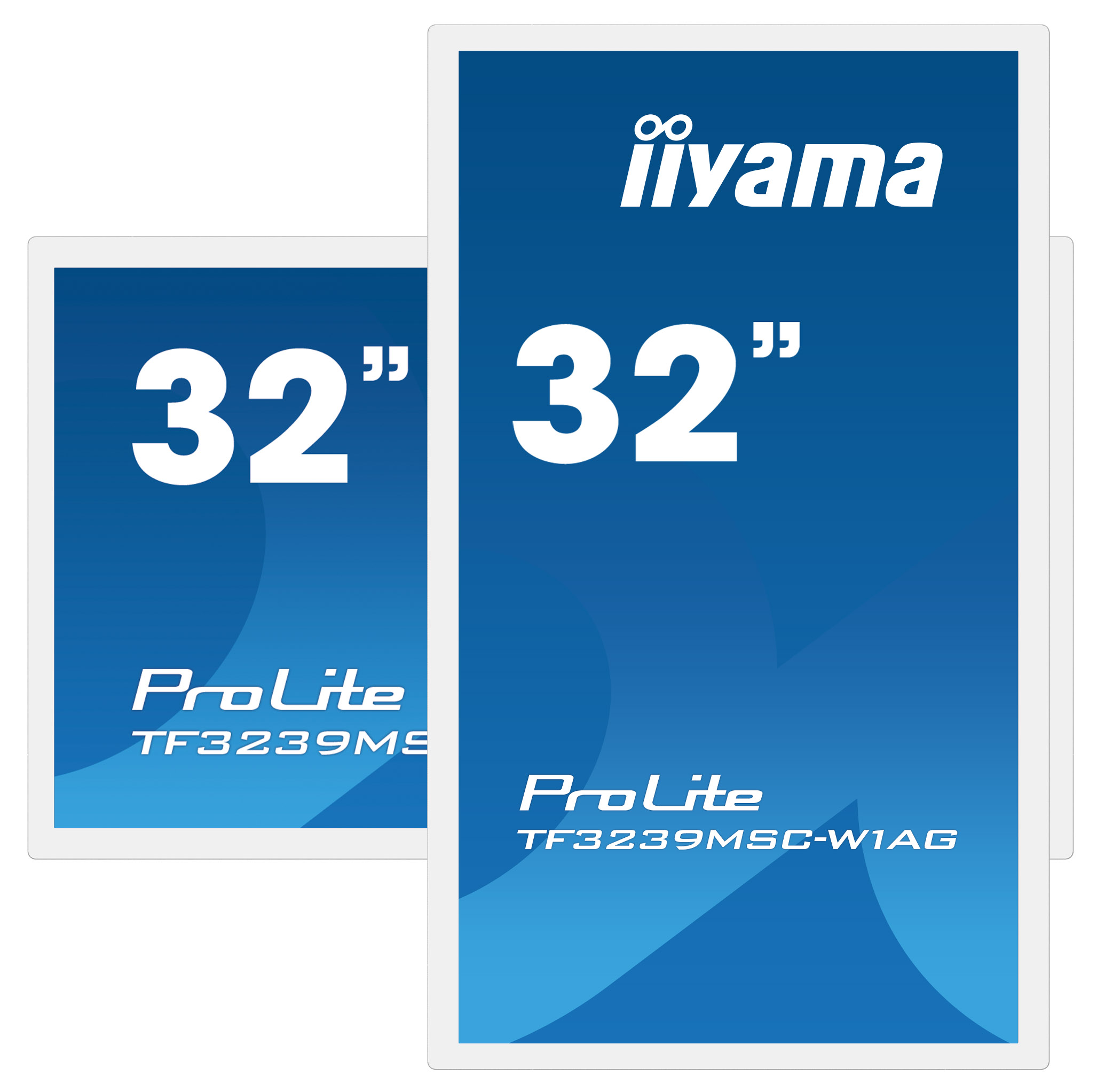 32" iiyama TF3239MSC-W1AG: AMVA, FullHD, capacitive, 12P, 500cd/ m2, VGA, HDMI, DP, 24/ 7, IP54, černý 