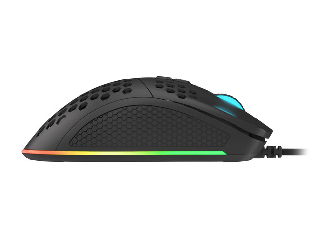 Genesis herná optická myš KRYPTON 555/ RGB/ 8000 DPI/ Herná/ Optická/ 8 000 DPI/ Drôtová USB/ Čierna 