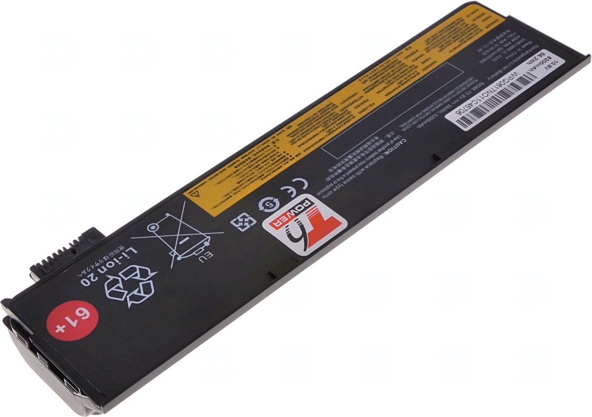 Batéria T6 Power pre Lenovo ThinkPad T470, T480, T570, T580, P51s, P52s, 5200mAh, 58Wh, 6cell 