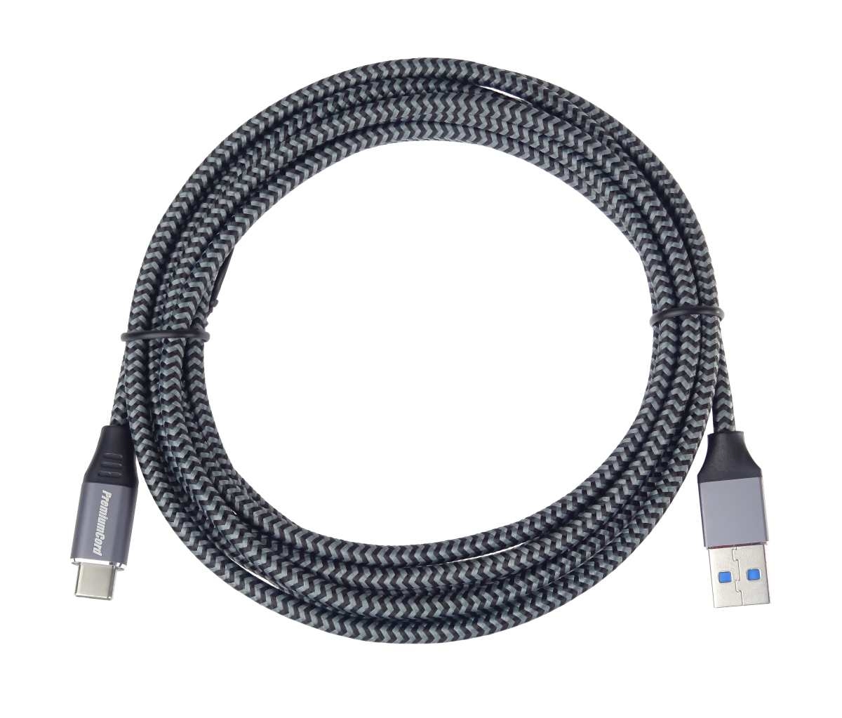 PremiumCord kábel USB-C - USB 3.0 A (USB 3.1 generation 1, 3A, 5Gbit/ s) 0, 5m oplet 