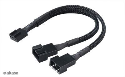 AKASA - PWM rozbočovač ventilátora - 4-pin 4 ks