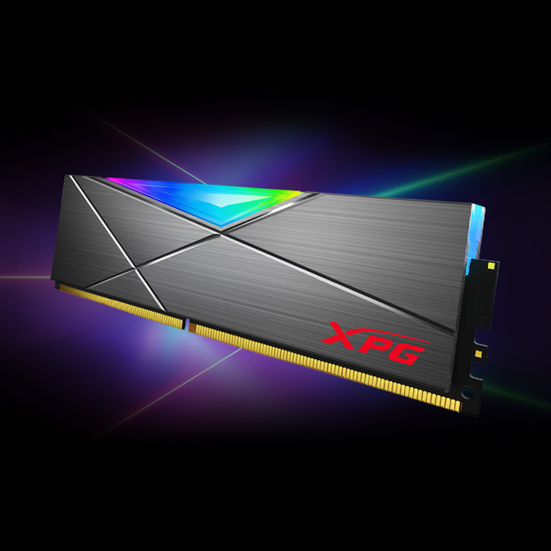 Adata XPG D50/ DDR4/ 8GB/ 3200MHz/ CL16/ 1x8GB/ RGB/ Grey 