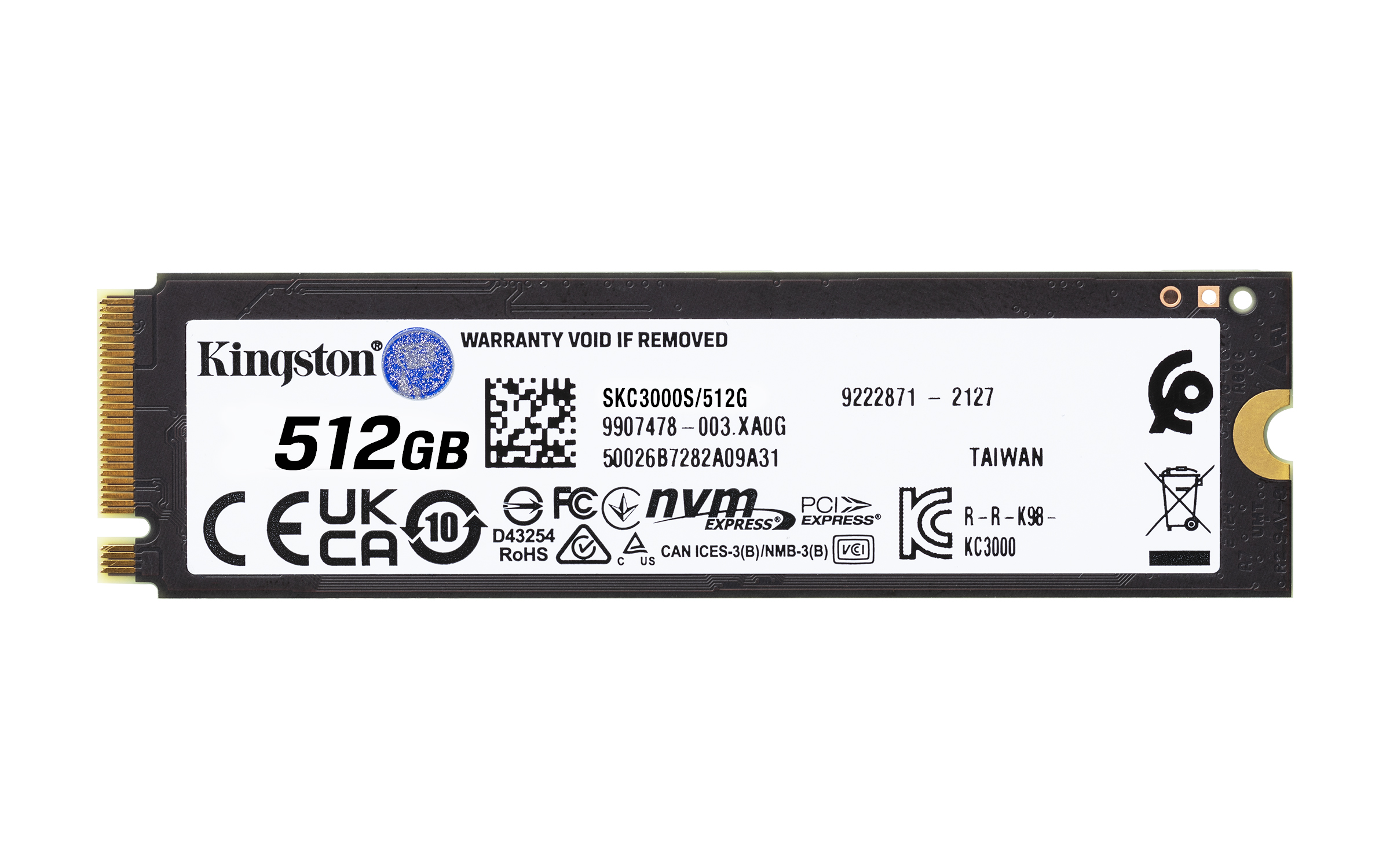 Kingston KC3000/ 512GB/ SSD/ M.2 NVMe/ 5R 
