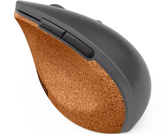 Lenovo Go/ Ergonomická/ Optická/ Pre pravákov/ 2 400 DPI/ Bezdrôtová USB/ Sivá